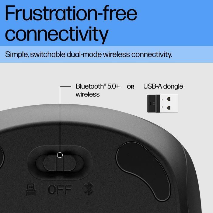 HP 255 Ratón Inalámbrico Dual. Diseño de Tamaño Completo y Ambidiestro. Ofrece Doble Conectividad para Productividad y Confort Diario. 7 HP 255 Ratón Inalámbrico Dual. Diseño de Tamaño Completo y Ambidiestro. Ofrece Doble Conectividad para Productividad y Confort Diario. 7