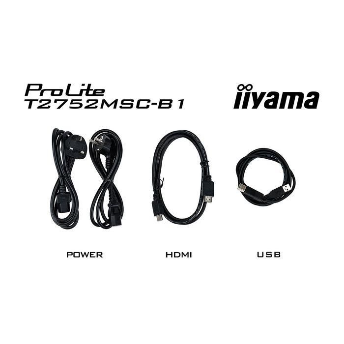 iiyama ProLite T2752MSC-B1 Monitor Táctil 27" FHD IPS 1920x1080 Negro 5ms 60Hz HDMI DP USB Altavoces 31