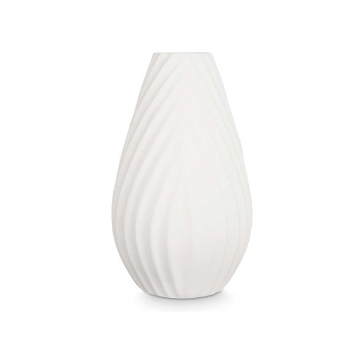 Jarrón Cerámica Raya Diagonal 41 cm Blanco - Giftdecor (2 Unidades) 2 Jarrón Cerámica Raya Diagonal 41 cm Blanco - Giftdecor (2 Unidades) 2