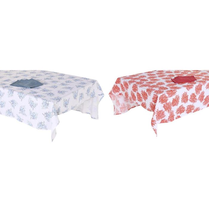 Mantel y servilletas DKD Home Decor 150 x 150 x 0,5 cm Azul Fucsia (2 Unidades) 0 Mantel y servilletas DKD Home Decor 150 x 150 x 0,5 cm Azul Fucsia (2 Unidades) 0