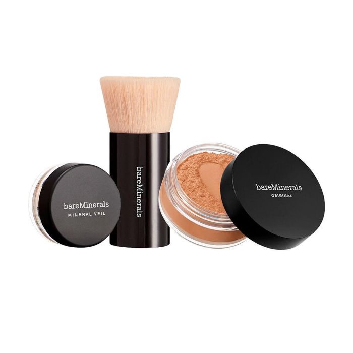 Bare Minerals Base de Maquillaje Polvos Sueltos ORIGINAL SPF 15 Medium Tan 3 Unidades Set 1
