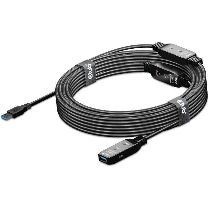Club3D USB 3.2 Cable de Extensión Activo 15m 5 Gbps Macho/Hembra 8