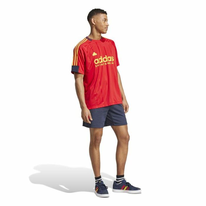 Camiseta de Manga Corta Hombre Adidas Tiro Nations Pack Rojo 3