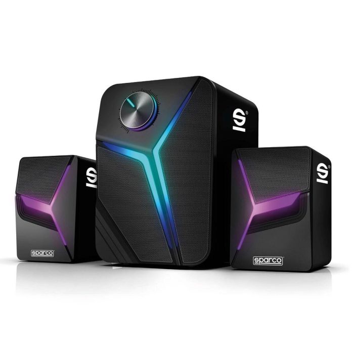 Altavoces PC Sparco SPSPEAKERSPRO Negro Altavoces PC Sparco SPSPEAKERSPRO Negro
