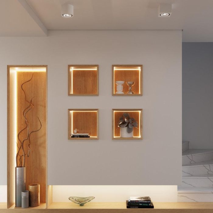 Lámpara de Techo Seida SOL-SL.0850 Plafón Cerámico Cuadrado para Iluminación de Interiores, Diseño Único y Puntos de Luz Originales 5