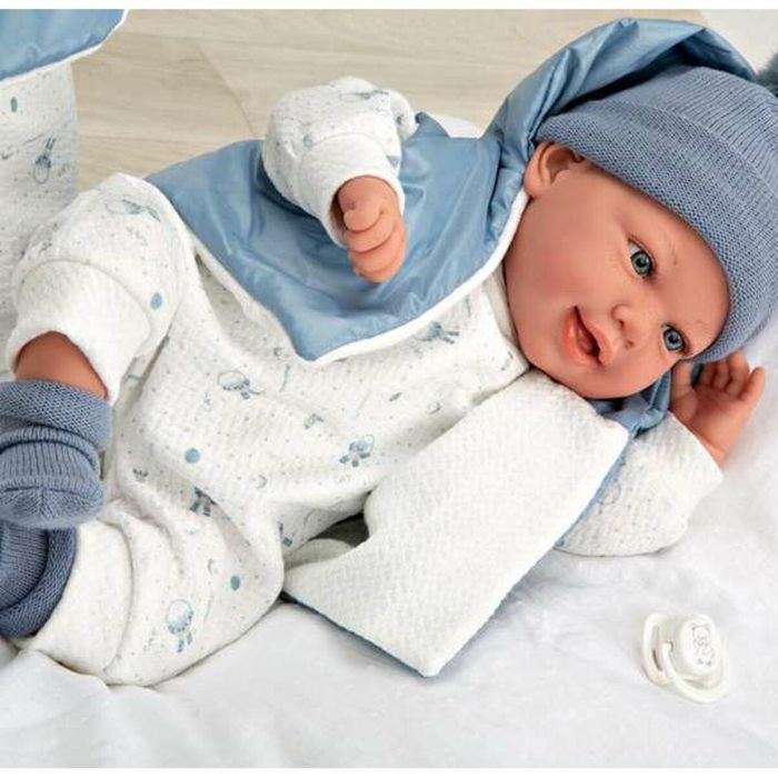 Muñeca elegance 45 cm adi azul c/mochila (muñeco de peso) 6 Muñeca elegance 45 cm adi azul c/mochila (muñeco de peso) 6