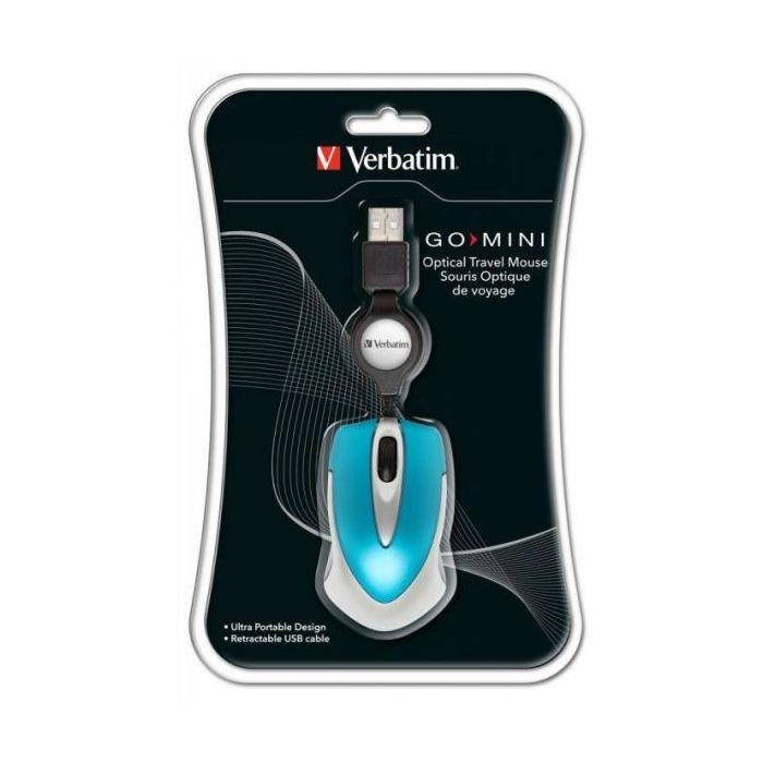 Verbatim Ratón Go Mini Cable USB Retráctil 1000DPI Ultraportátil Negro 2 Verbatim Ratón Go Mini Cable USB Retráctil 1000DPI Ultraportátil Negro 2