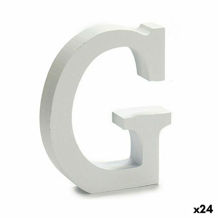Letra Pincello G Blanco 2 x 16 x 14,5 cm (24 Unidades)
