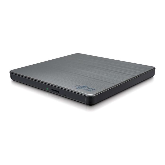 LG Grabadora DVD Externa Slim GP60NS60, USB 2.0, 8x DVD±R, M-DISC, Compatible Windows y Mac OS, Plata