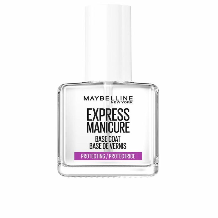 Maybelline Express Manicure Base Coat Protector de Uñas y Esmalte para Manicura y Pedicura | Fórmula Innovadora Larga Duración 12 ml