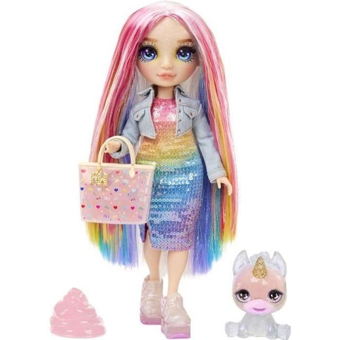 Muñeca amaya articulada rainbow world 22 cm. con mascota y accesorios.