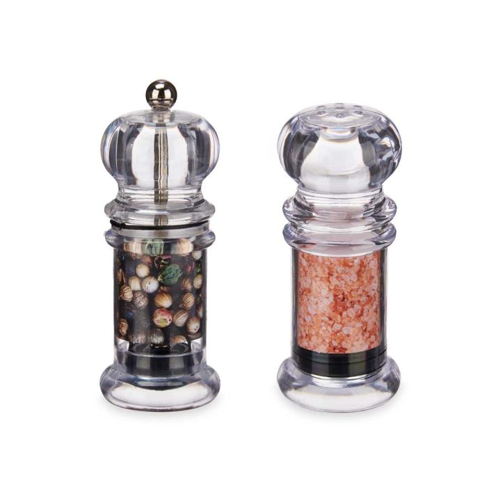 Set Salero y Pimentero Kinvara - 12.4x15x5.3 cm - Plástico, Nylon, Silicona (24 Unidades) 1
