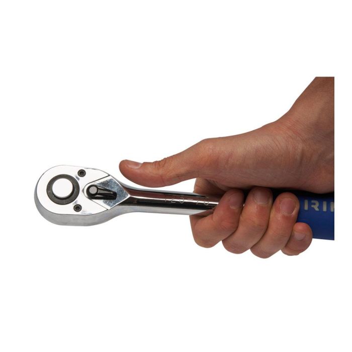 Irimo Carraca 1/2" reversible tipo pera 125-70-1, 72 dientes, liberación rápida, cabeza delgada para lugares estrechos, mango antideslizante 2