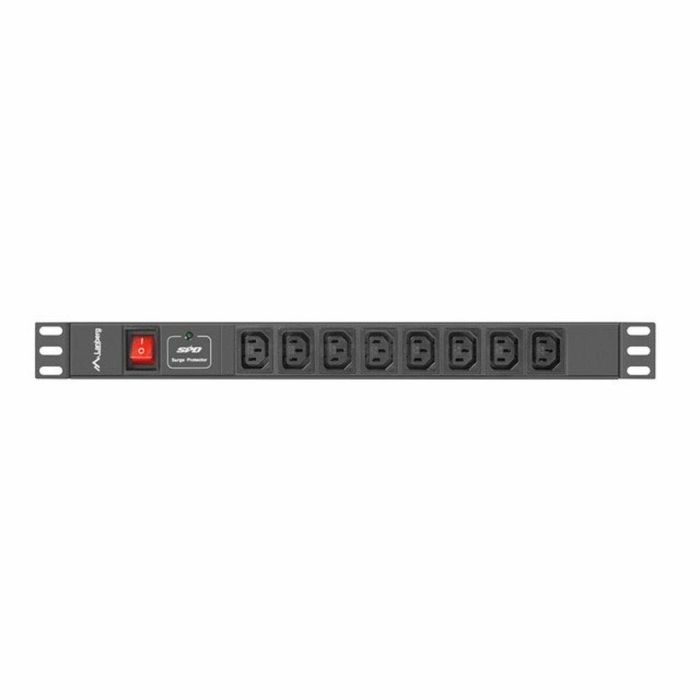 Regleta 19" 8 Tomas Schuko con On/Off Switch Lanberg PDU-08I-0200-C20-BK (2 m) 2 Regleta 19" 8 Tomas Schuko con On/Off Switch Lanberg PDU-08I-0200-C20-BK (2 m) 2
