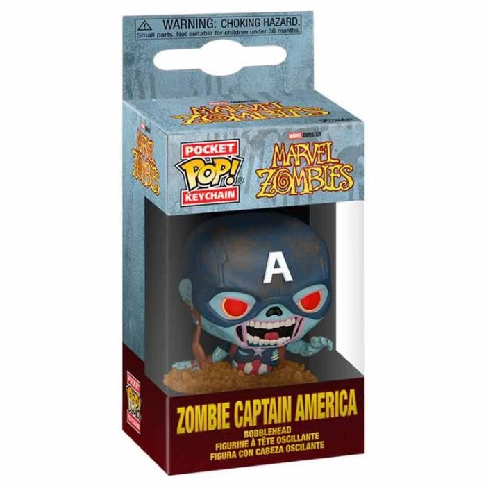 Llavero Pocket POP Marvel Zombies Zombie Capitan America 1 Llavero Pocket POP Marvel Zombies Zombie Capitan America 1