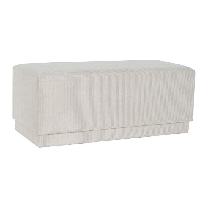 DKD Home Decor Descalzadora Urban Beige para Dormitorio o Recibidor, Poliéster y MDF, 100 cm Ancho x 40 cm Largo, Asiento 40 cm Alto DKD Home Decor Descalzadora Urban Beige para Dormitorio o Recibidor, Poliéster y MDF, 100 cm Ancho x 40 cm Largo, Asiento 40 cm Alto