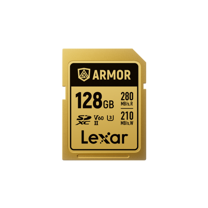Lexar LSDAMGL128G-RNNNG Armor Gold 128 GB SDXC UHS-II Tarjeta de Memoria, Lectura 280 MB/s, Escritura 210 MB/s 0 Lexar LSDAMGL128G-RNNNG Armor Gold 128 GB SDXC UHS-II Tarjeta de Memoria, Lectura 280 MB/s, Escritura 210 MB/s 0