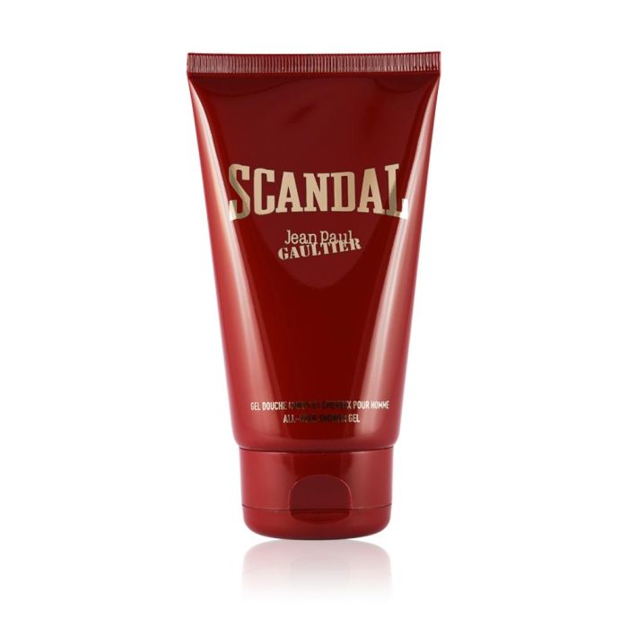 Jean Paul Gaultier Scandal Him Gel de Ducha Energizante para Hombre 150 ml - Aroma Amaderado Oriental con Vetiver y Caramelo
