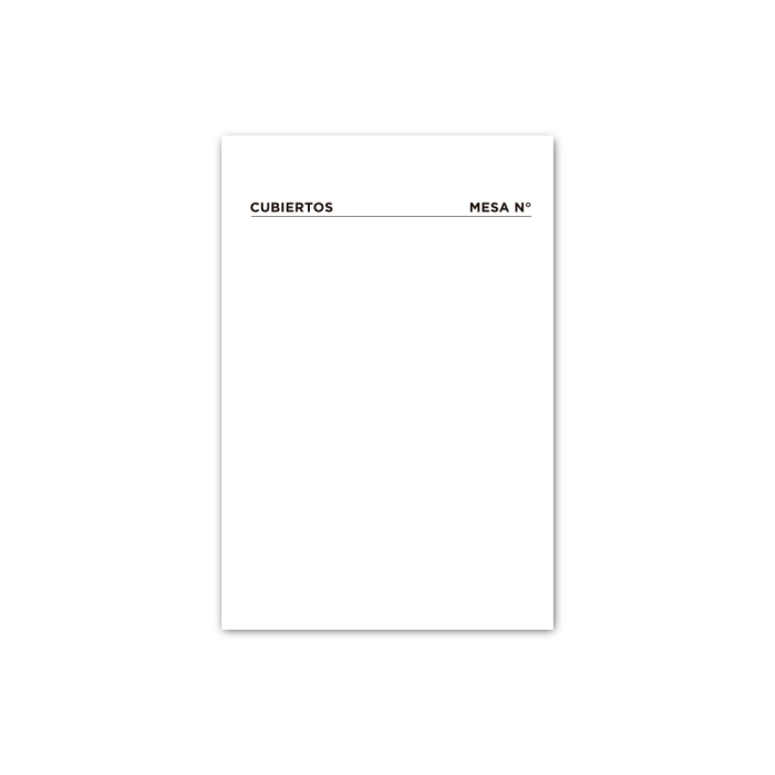 Liderpapel Talonario 231 Camarero Mesa Octavo Original y Copia Papel Autocopiante 105x155 mm 2