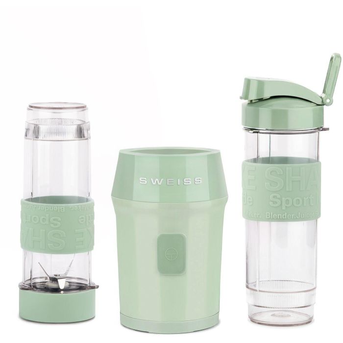 Minilicuadora - SWEISS - MOOV7 - 300 W - 570 ml - 2 botellas - Verde 2