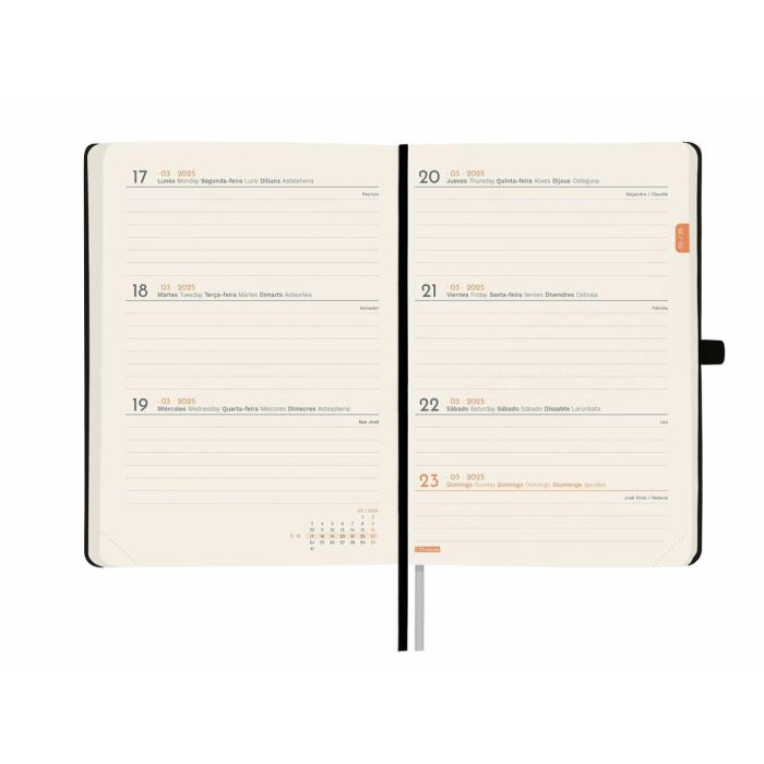 Agenda Finocam MINIMAL Negro 11,8 x 16,8 cm 2025 4