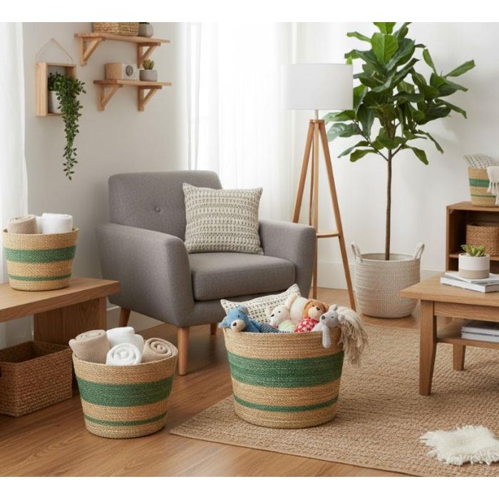 Inde Cesta Cónica Seagrass 30 cm 4