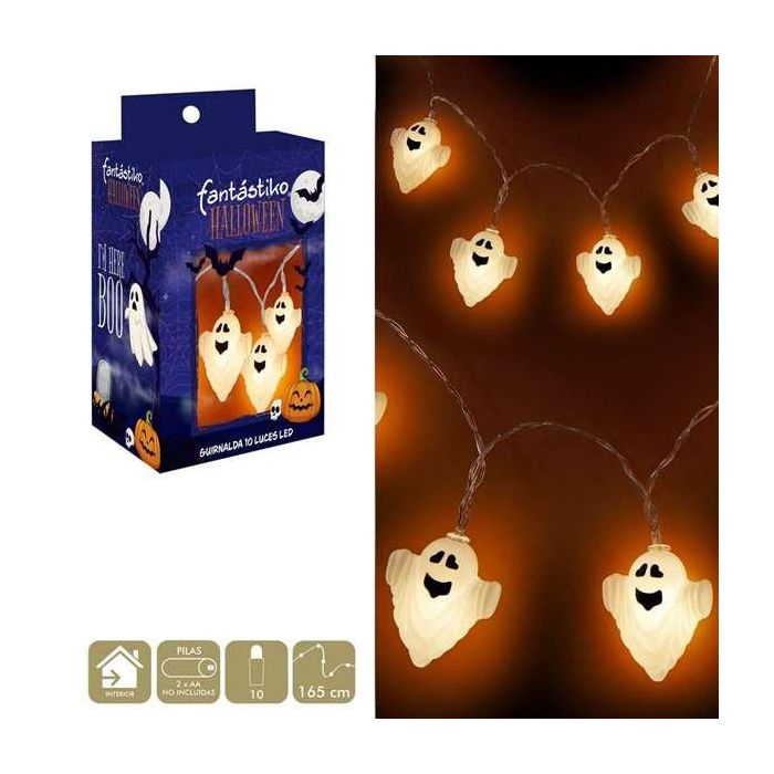 Guirnalda fantasma 150 cm caja impresa 13x9x4 cm 1