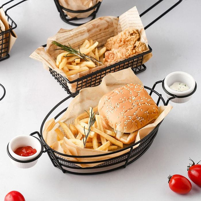Cesta Porta Salseras Burger-Fries My Bar - Inde (12 Unidades) 2 Cesta Porta Salseras Burger-Fries My Bar - Inde (12 Unidades) 2