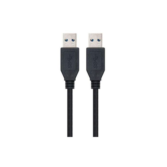 Nanocable 10.01.1001-BK Cable USB 3.0 Tipo A Macho a Macho, 1 metro, Negro, 5Gbps 1 Nanocable 10.01.1001-BK Cable USB 3.0 Tipo A Macho a Macho, 1 metro, Negro, 5Gbps 1