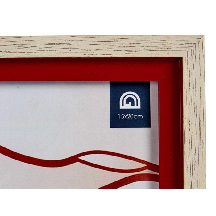 Portafoto Natural Borde Rojo 15x20 cm - Giftdecor (24 Unidades) 3