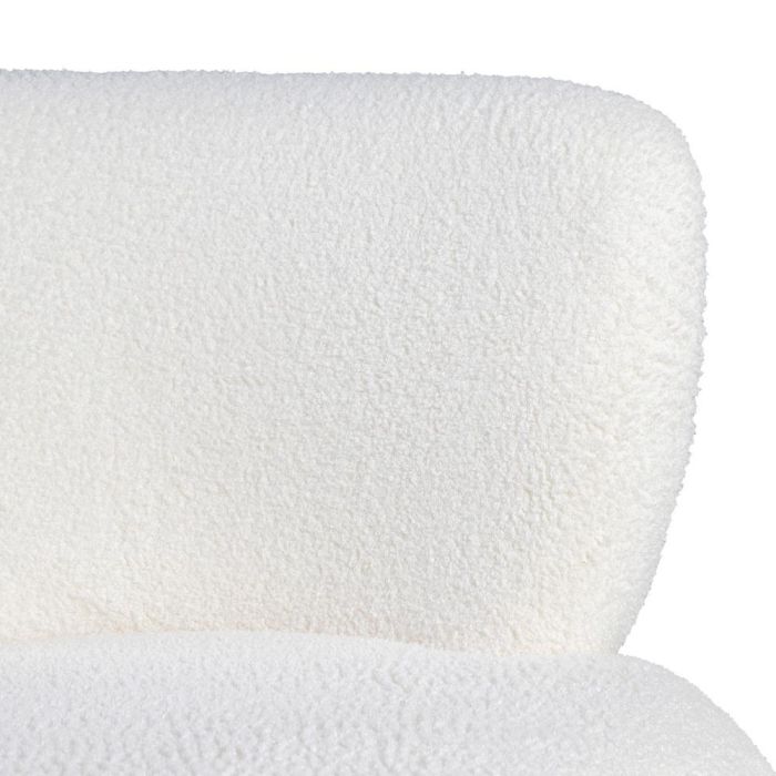 Sillón Blanco-Negro Tejido-Madera Salón 73 X 75 X 74,50 cm