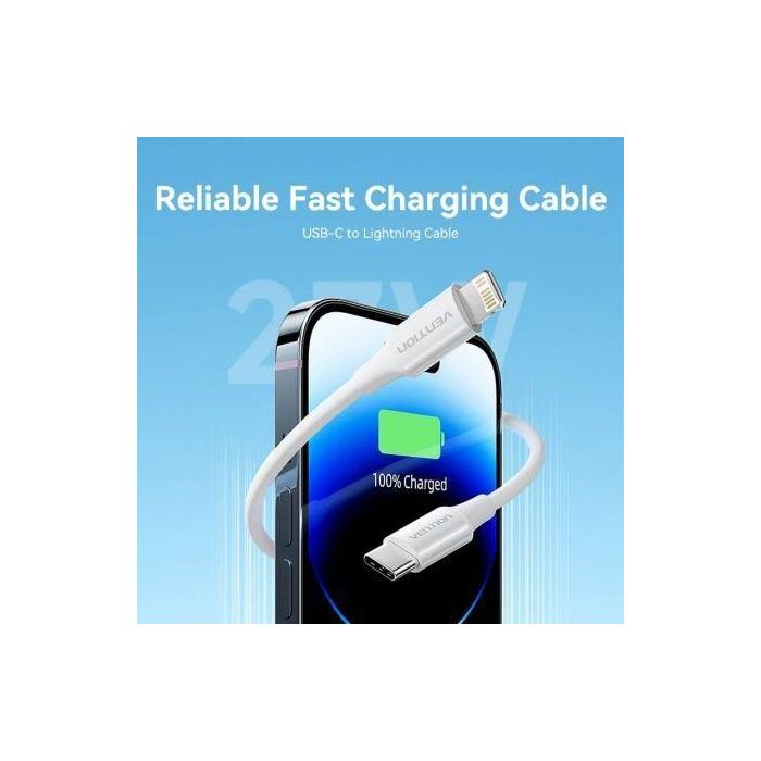Vention LAJWF Cable USB Tipo-C a Lightning 480Mbps 1m Blanco 1