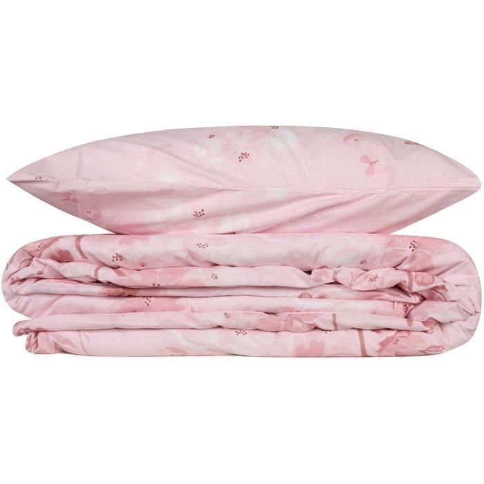 Juego de cama ASI8681181819838 1 funda nórdica 220x240 cm + 2 fundas de almohada 60x60 cm 100% algodón reforzado Rosa 1 Juego de cama ASI8681181819838 1 funda nórdica 220x240 cm + 2 fundas de almohada 60x60 cm 100% algodón reforzado Rosa 1
