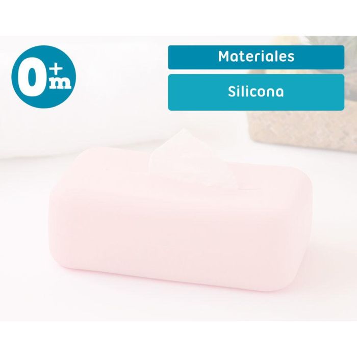 Porta Toallitas De Silicona Rosa Rosa 3 Porta Toallitas De Silicona Rosa Rosa 3