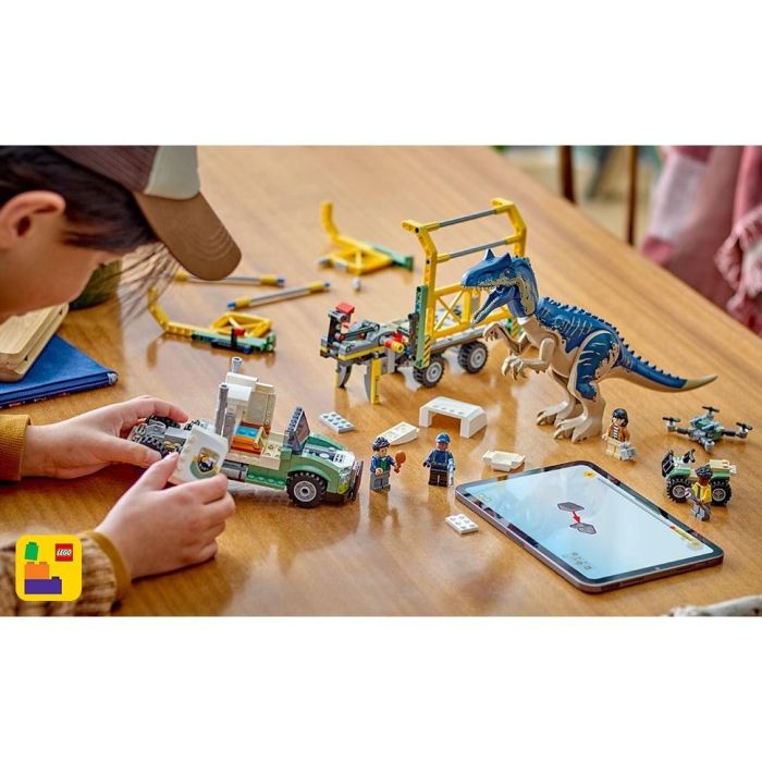 LEGO 76966 Jurassic World Dinosaurier-Missionen: Allosaurus-Transporter, Set de Construcción de Dinosaurios 7