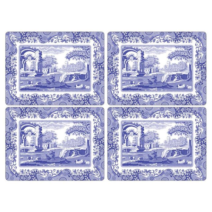 Spode Blue Italian Set de 4 Individuales de Corcho 40,1x29 cm 1