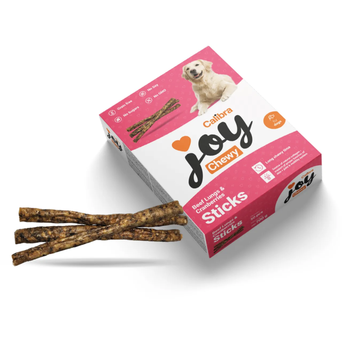 Calibra Joy Dog Chewy Sticks Vacuno Y Arandano 50 Unidades 700 gr