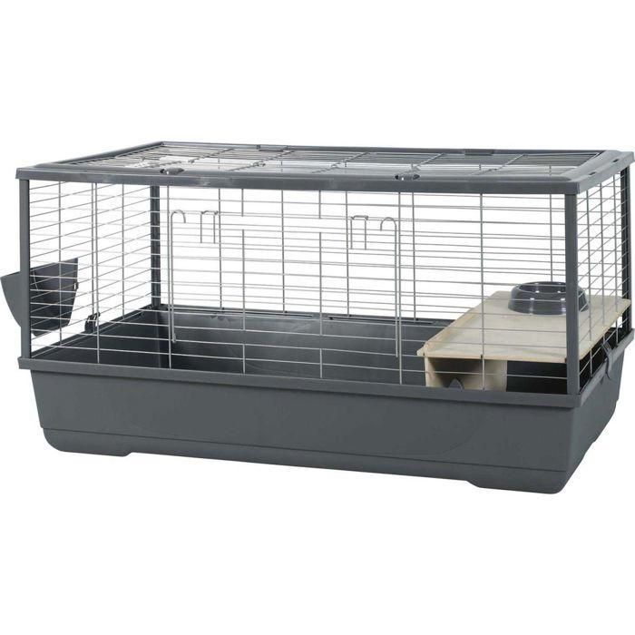 Jaula para roedores - Zolux - Néolife Connect - Para conejos y cobayas - 101,5 x 54 x 51 cm - Gris Jaula para roedores - Zolux - Néolife Connect - Para conejos y cobayas - 101,5 x 54 x 51 cm - Gris