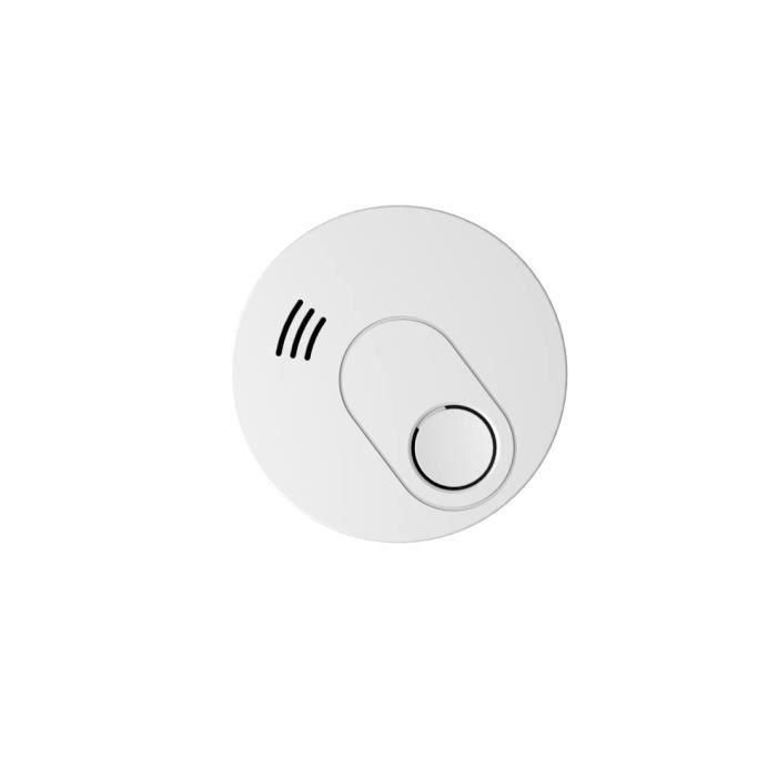Chacon Detector de Humo Óptico Batería Litio 10 Años, Alarma 85dB, Cobertura 40m², Certificado NF, Instalación Techo/Pared 1 Chacon Detector de Humo Óptico Batería Litio 10 Años, Alarma 85dB, Cobertura 40m², Certificado NF, Instalación Techo/Pared 1