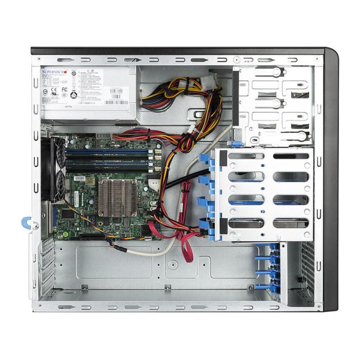 bluechip SERVERline T10301s Servidor Torre Intel Atom C3558 4 núcleos 16 GB DDR4 960 GB SSD 4 x Gigabit Ethernet 3