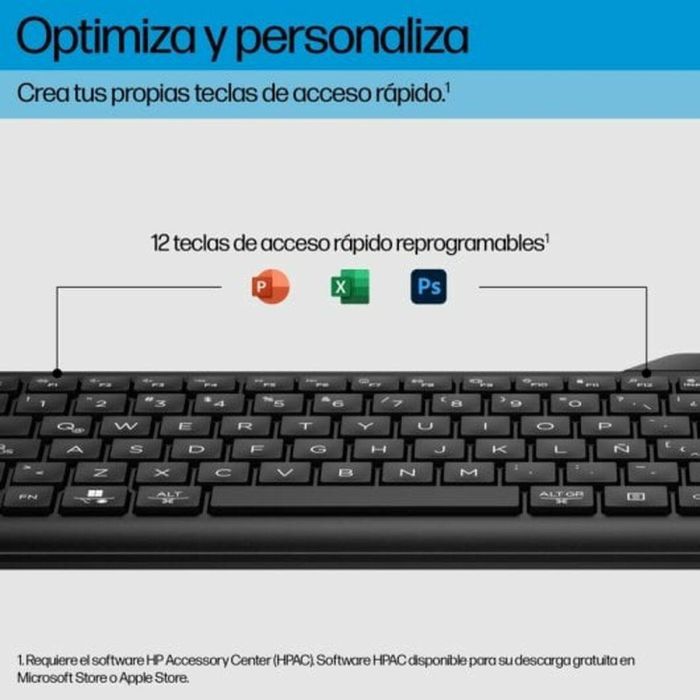 Teclado HP Negro Qwerty Español 1