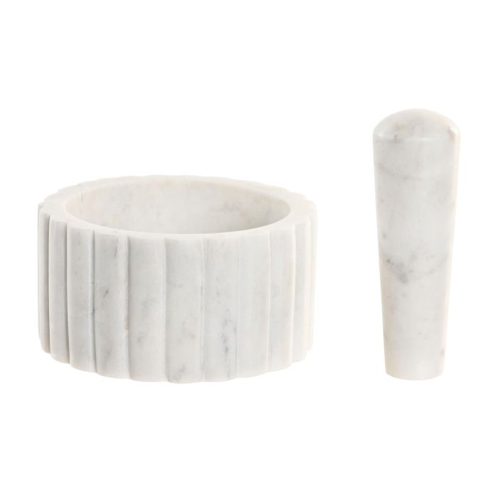 Mortero Urban DKD Home Decor Blanco 12.5 x 7.5 x 12.5 cm 2 Mortero Urban DKD Home Decor Blanco 12.5 x 7.5 x 12.5 cm 2