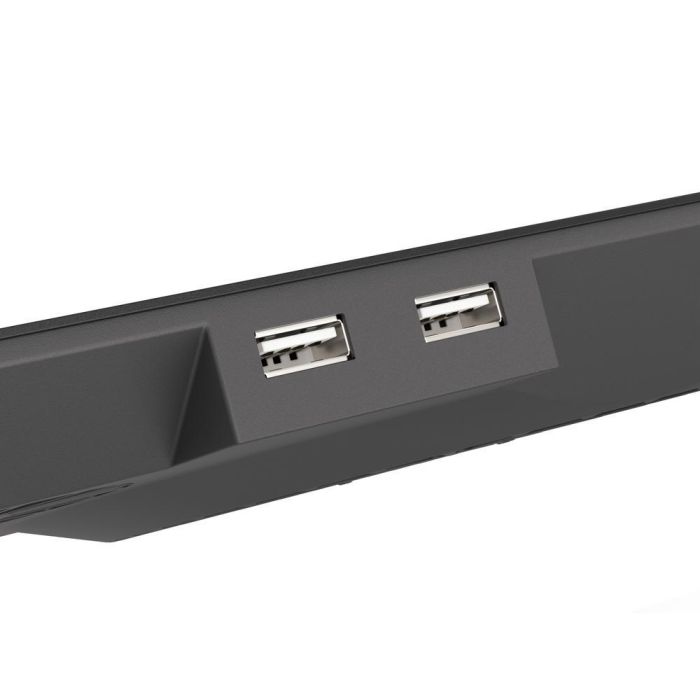 GENESIS Oxid 450 Base Refrigeradora para Portátil 15.6" con 5 Ventiladores, Iluminación RGB, USB Hub y Panel de Aluminio, Negro 1 GENESIS Oxid 450 Base Refrigeradora para Portátil 15.6" con 5 Ventiladores, Iluminación RGB, USB Hub y Panel de Aluminio, Negro 1