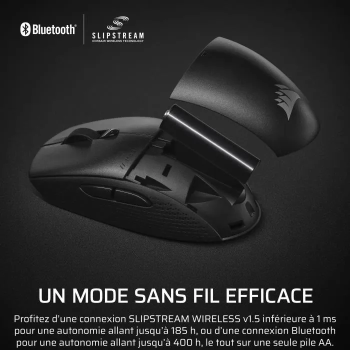 Corsair Ratón inalámbrico para juegos M55 Wireless Negro, Simétrico COR1728619337548 4