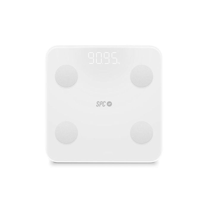 Báscula Digital de Baño SPC Internet ATENEA FIT 3 Blanco Cristal Templado 180 kg 50 x 50 x 28 cm