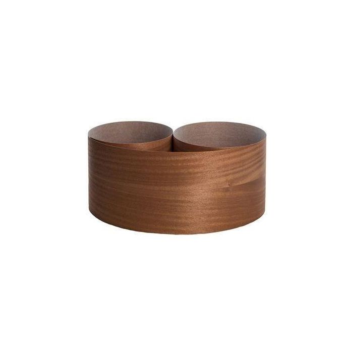 Chapa de madera de caoba auténtica - NORDLINGER PRO - 0,25 mx 2,50 m - Preencolado