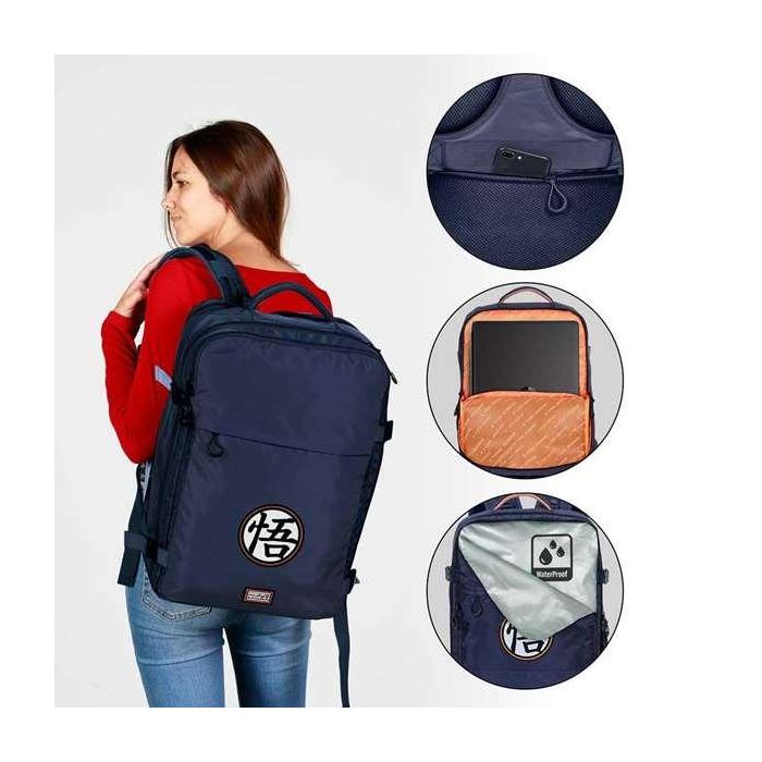 Karactermania Mochila Dragon Ball Symbol 33 x 23 x 47 cm, Gran Capacidad, Compartimento Portátil 17", Impermeable, Poliéster 8
