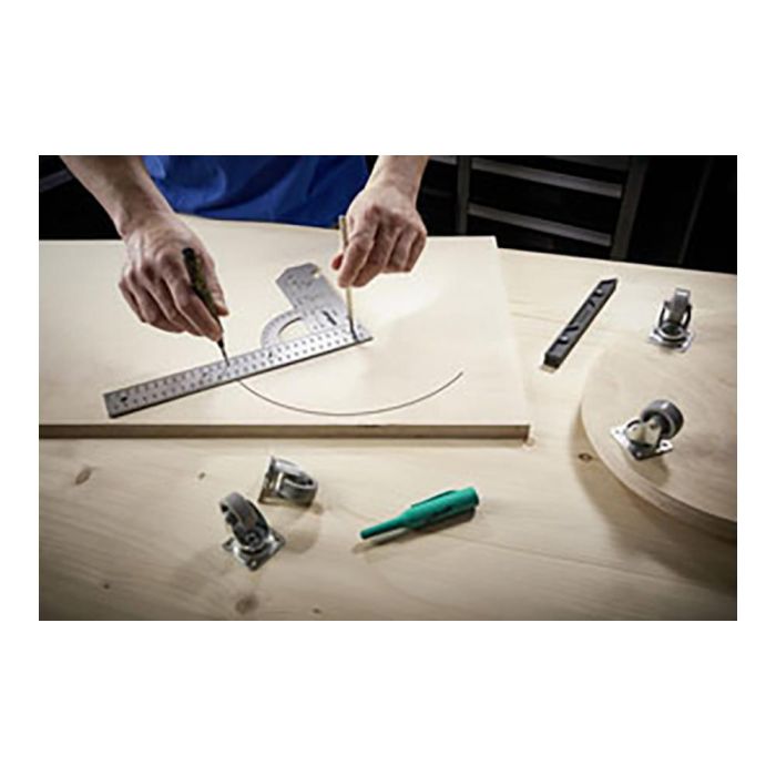 Wolfcraft Escuadra Universal 500 mm con Tope de Plástico Extraíble Profesional y Doméstico 2
