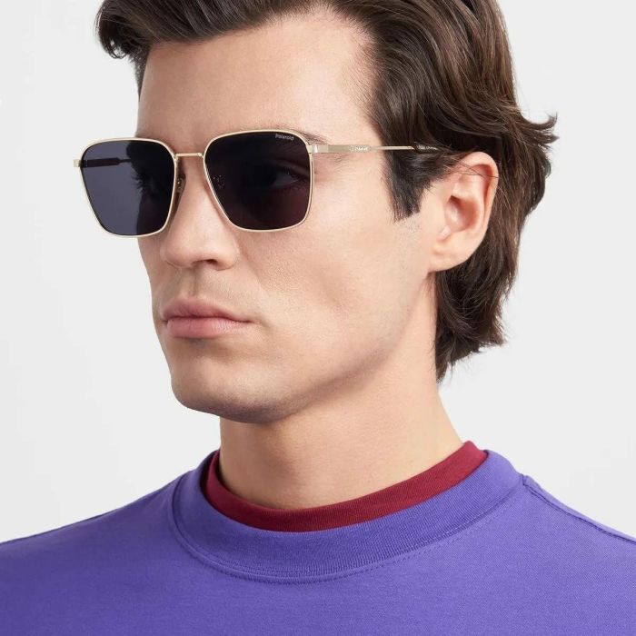 Gafas de Sol Unisex Polaroid PLD-4120-G-S-X-LOJ Dorado ø 59 mm 2