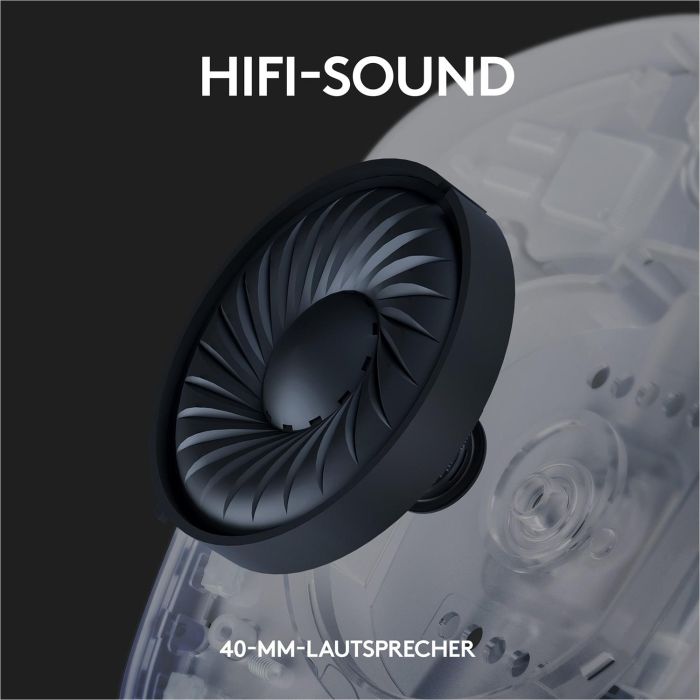 Logitech Auriculares G435 Gaming Inalámbricos Bluetooth/LIGHTSPEED, Sonido Envolvente, Micrófono Integrado, Blanco 3 Logitech Auriculares G435 Gaming Inalámbricos Bluetooth/LIGHTSPEED, Sonido Envolvente, Micrófono Integrado, Blanco 3